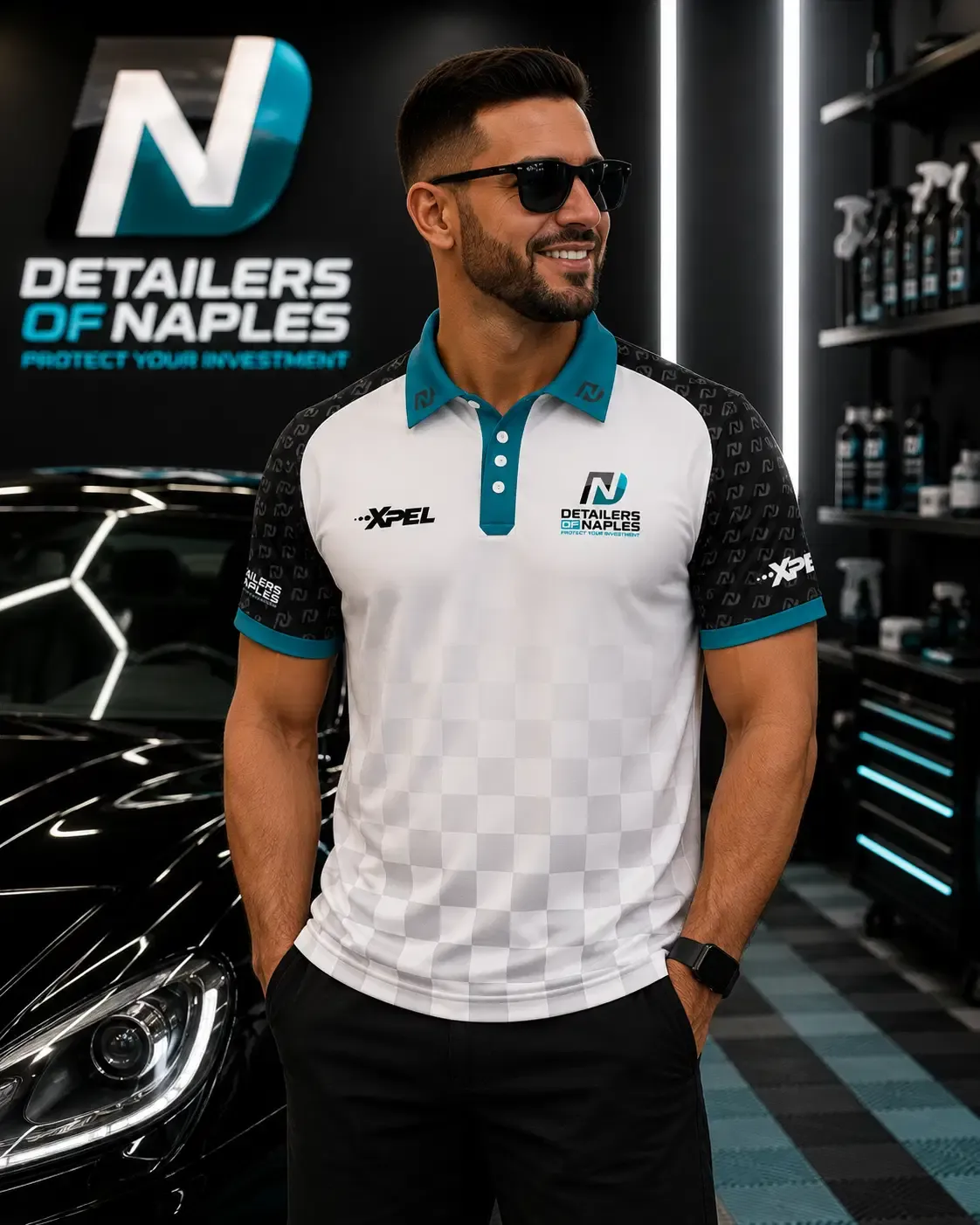 Detailers of Naples custom polo shirt