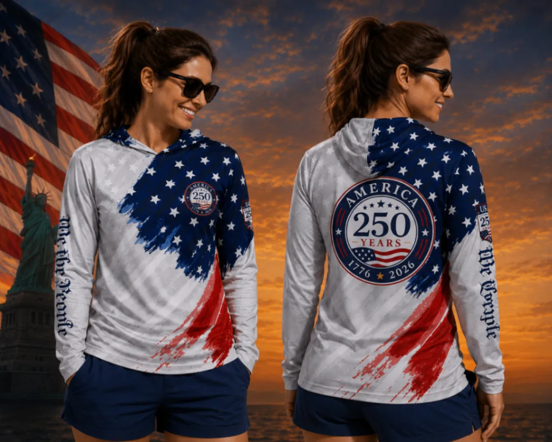 MERICA 250 WOMEN’S FISHING SHIRT